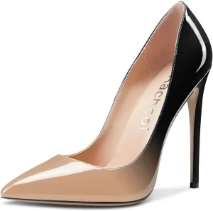 Aachcol Women Stiletto High Heel Close Pointed Toe Pumps Slip-on Wedding Party Sexy Cute Shoes