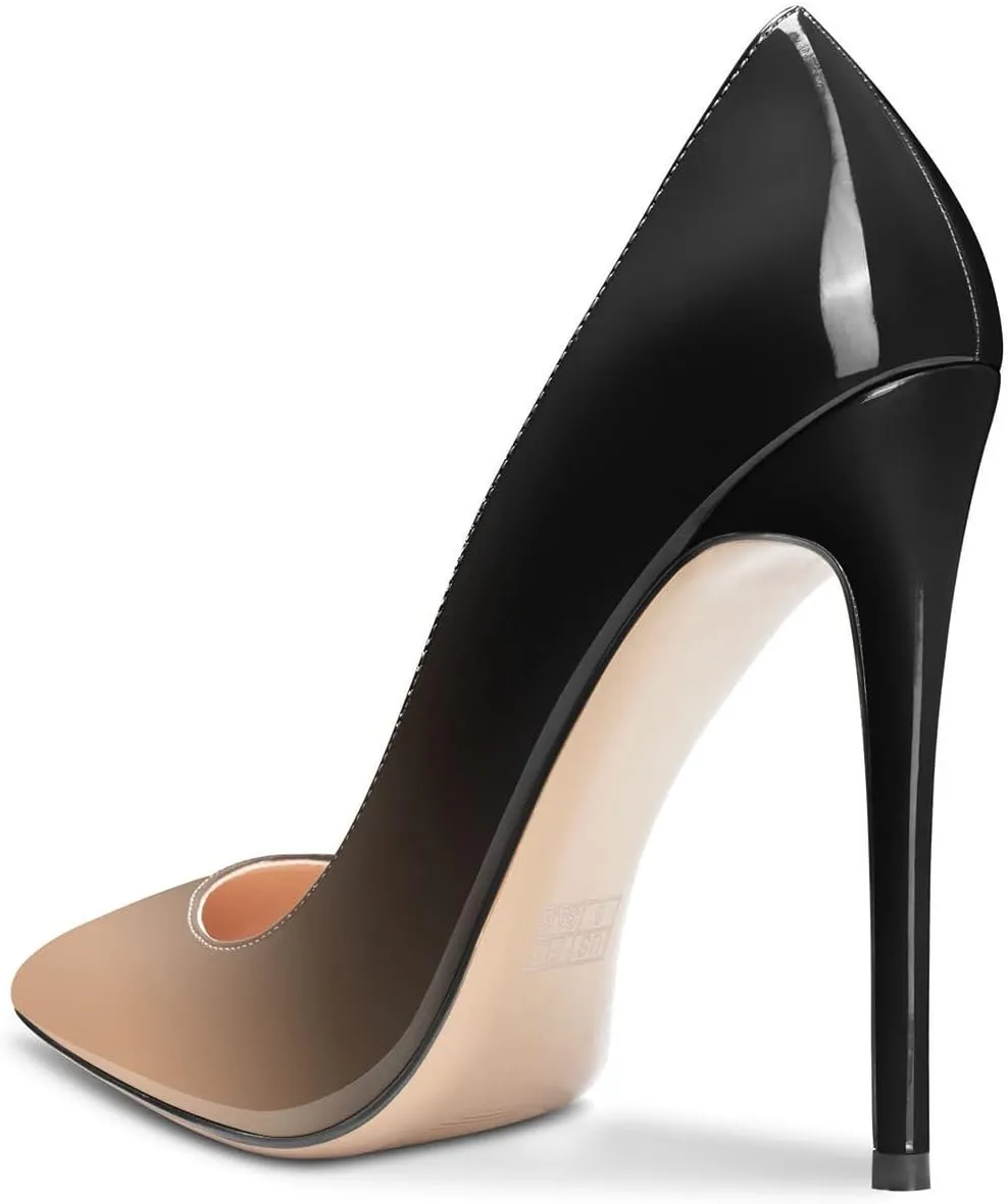 Aachcol Women Stiletto High Heel Close Pointed Toe Pumps Slip-on Wedding Party Sexy Cute Shoes