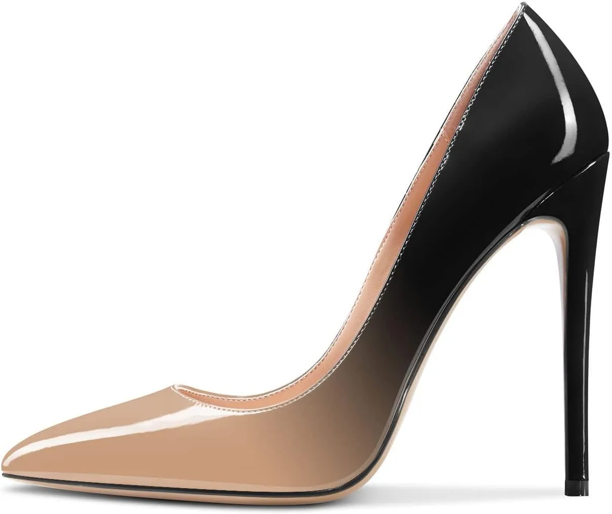 Aachcol Women Stiletto High Heel Close Pointed Toe Pumps Slip-on Wedding Party Sexy Cute Shoes