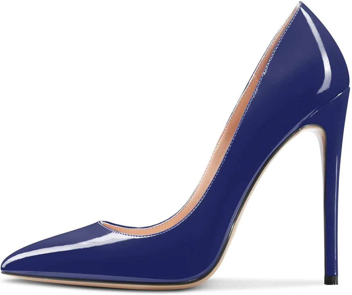Aachcol Women Stiletto High Heel Close Pointed Toe Pumps Slip-on Wedding Party Sexy Cute Shoes