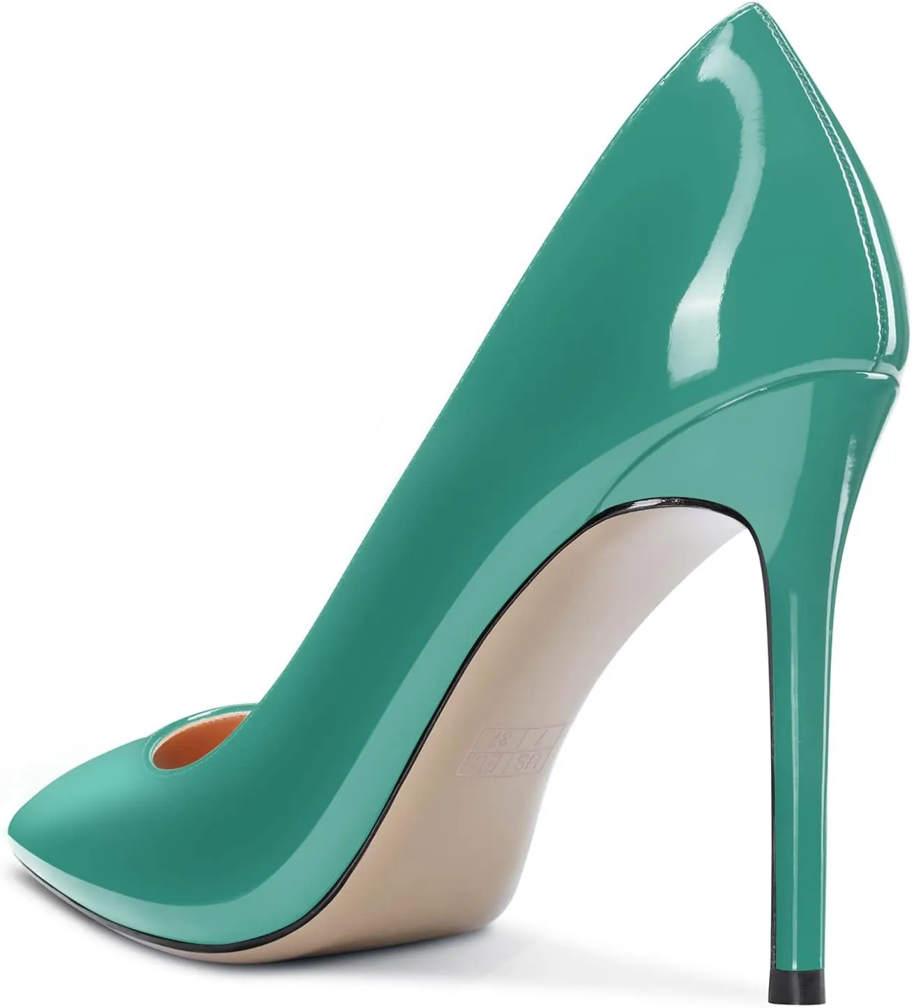 Aachcol Women Stiletto Pumps Close Pointed Toe High Heel Slip-on Dress Shoes Office Classic 4 Inches