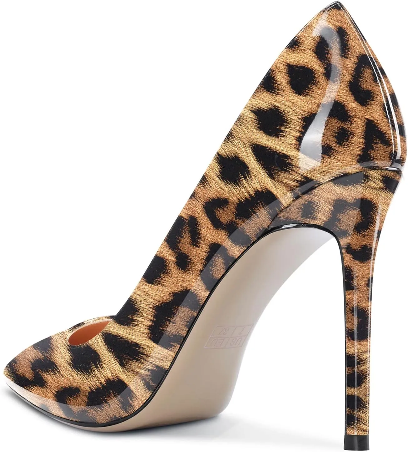 Aachcol Women Stiletto Pumps Close Pointed Toe High Heel Slip-on Dress Shoes Office Classic 4 Inches