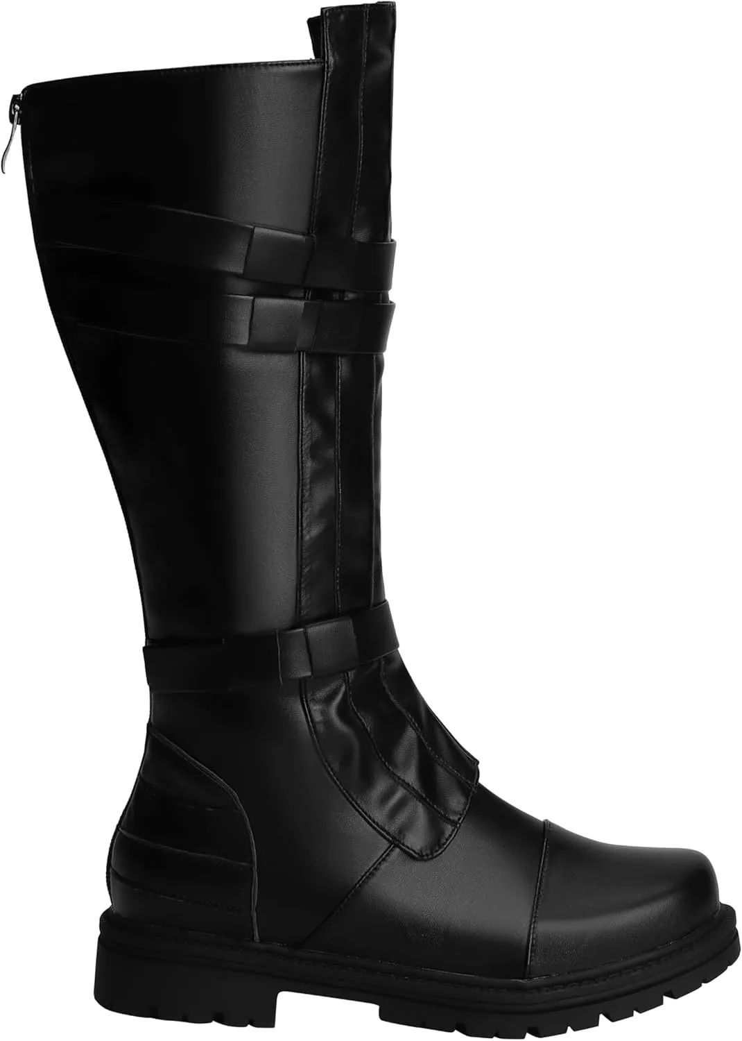 ACE SHOCK Mens Tall Boots Medieval Renaissance Pirate Cosplay Boot Halloween Costume Shoes