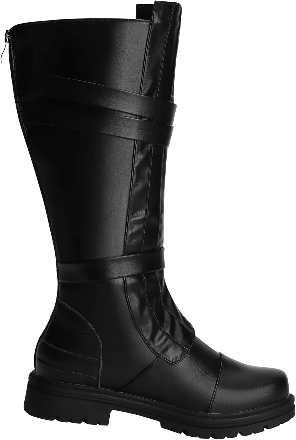 ACE SHOCK Mens Tall Boots Medieval Renaissance Pirate Cosplay Boot Halloween Costume Shoes
