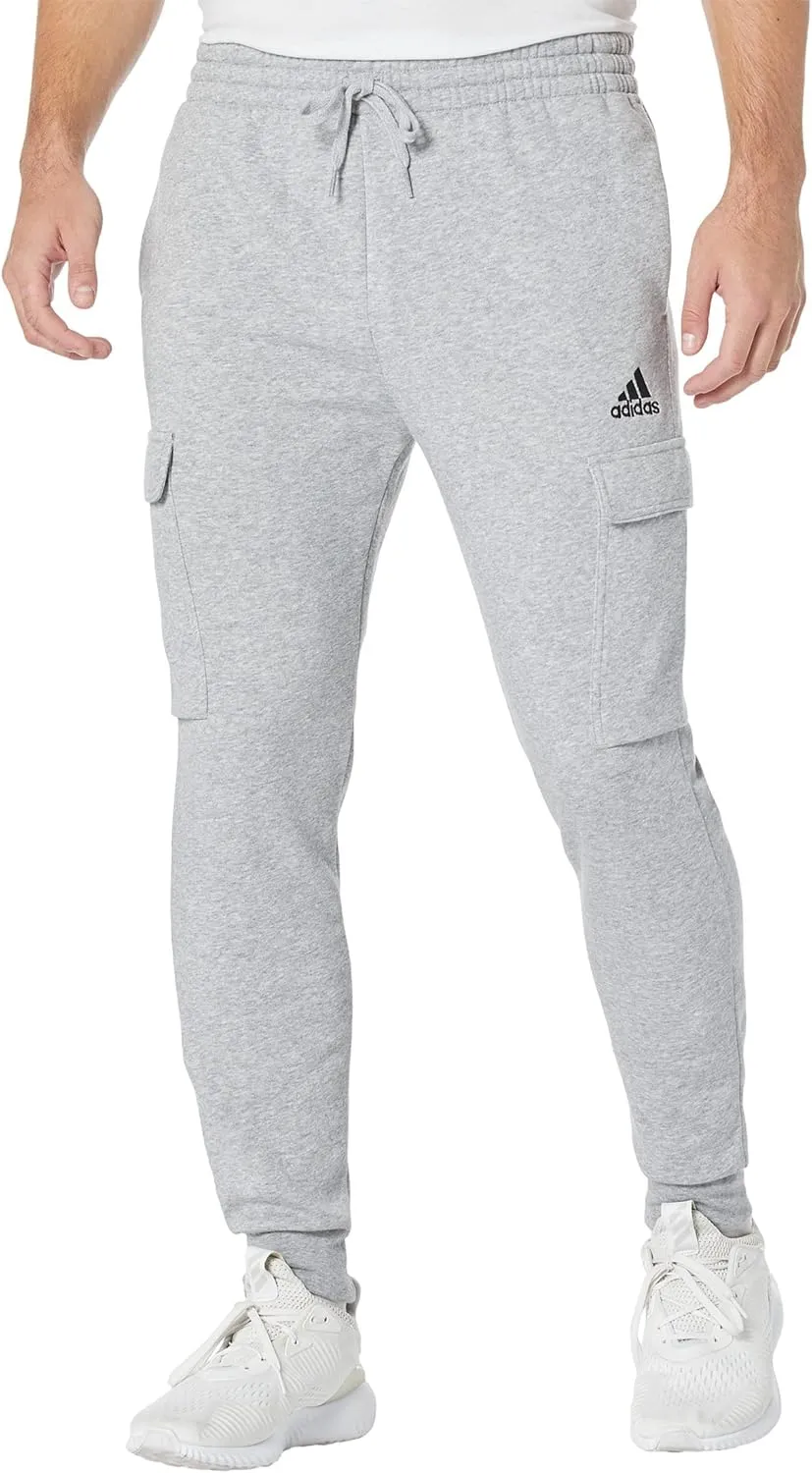 adidas Men's Essentials Fleece Regular Tapered Cargo Pants