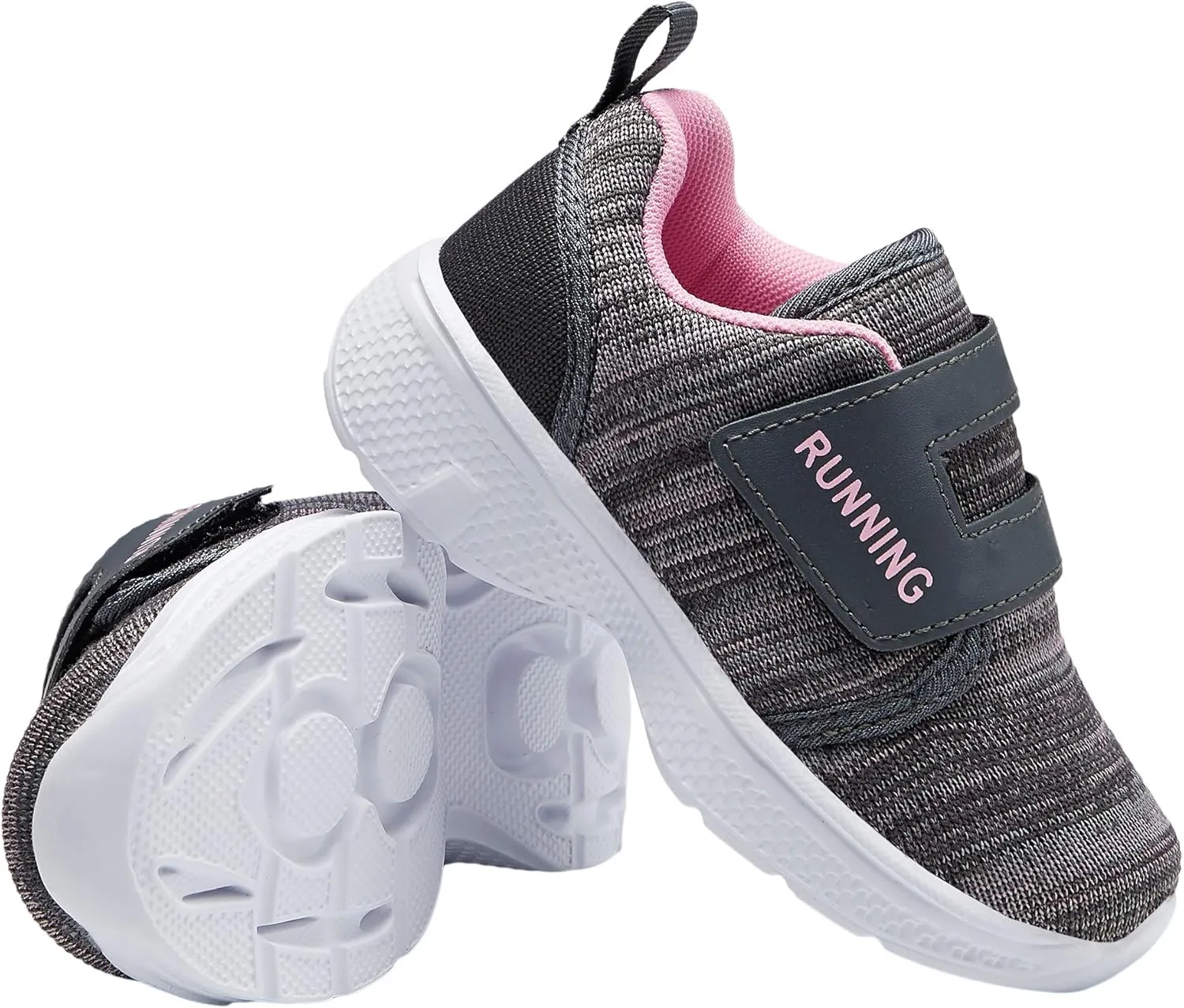 adituo Toddler/Little Kid Boys Girls Lightweight Breathable Sneakers Strap Athletic Runing Walking Sports Shoes