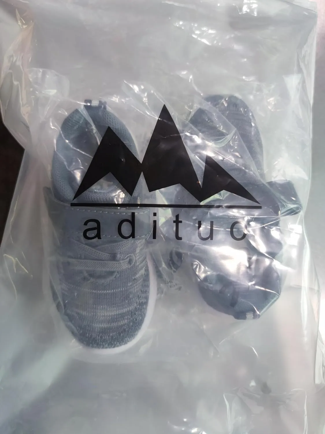 adituo Toddler/Little Kid Boys Girls Lightweight Breathable Sneakers Strap Athletic Runing Walking Sports Shoes