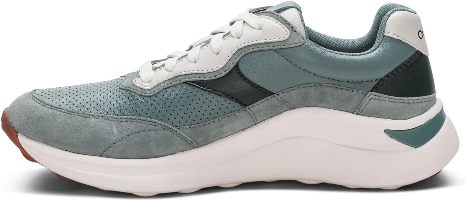 Aetrex Women's Emily Orthopedic Plantar Fasciitis Relief Arch Support Inserts Shoes - Adjustable Lace-Up Leather Sneakers for Women