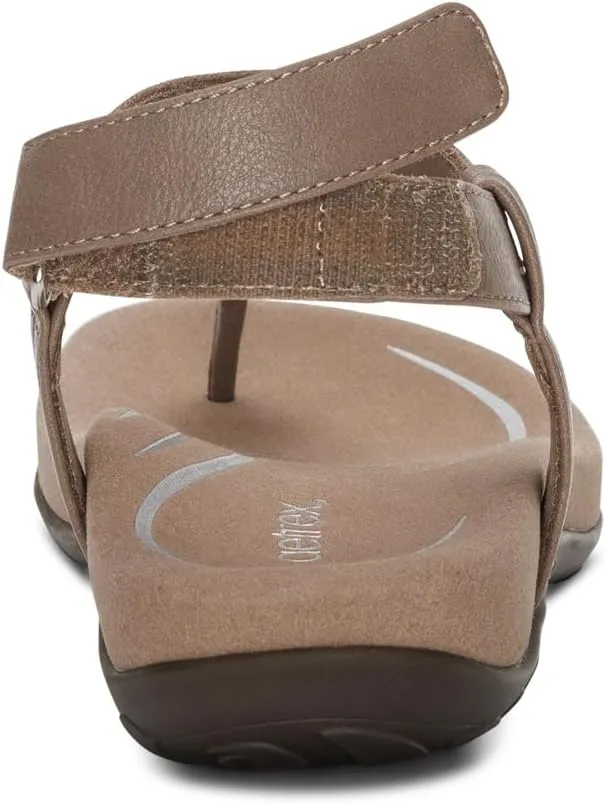 Aetrex Women's Marni Orthopedic Adjustable Slingback Thong Sandals - Arch Support T-Strap Sandals