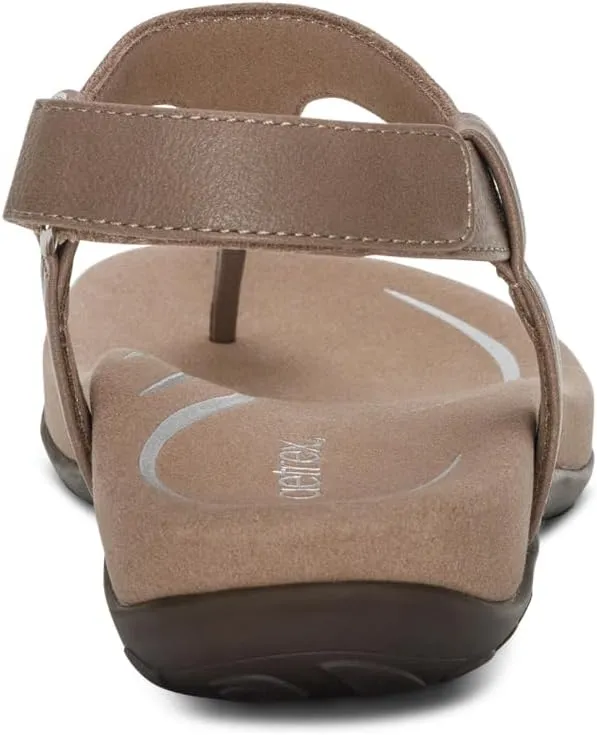 Aetrex Women's Marni Orthopedic Adjustable Slingback Thong Sandals - Arch Support T-Strap Sandals