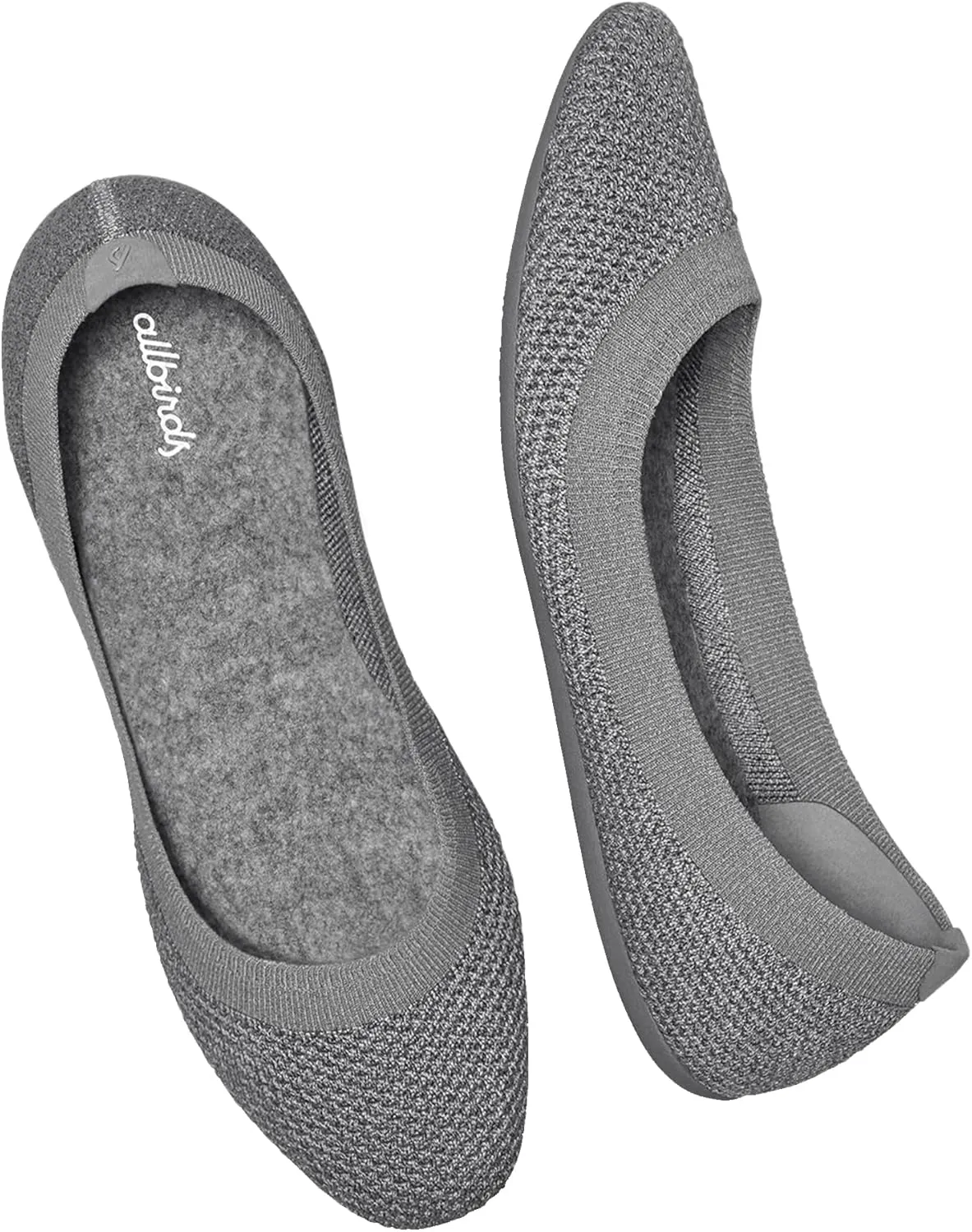 Allbirds Women’s Tree Breezers, Knit Ballet Flats, Slip-On Everyday Round Toe Shoes, Machine Washable Made with Natural Materials
