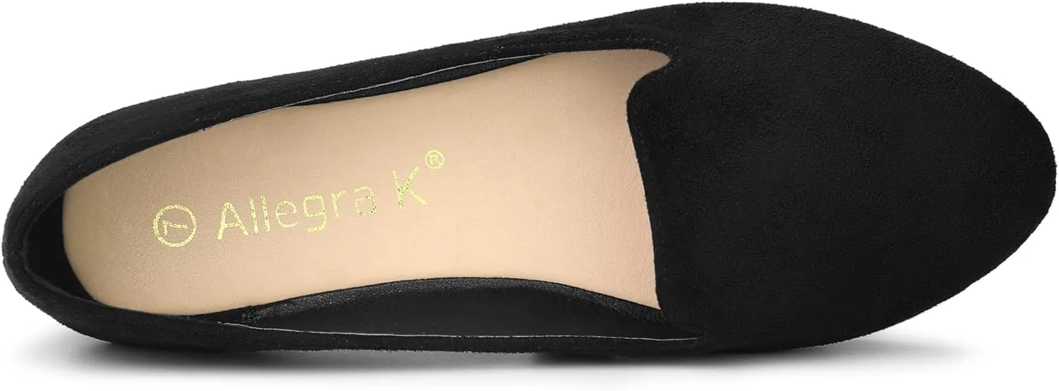 Allegra K Women's Round Toe Slip on Ballet Flats Shoes