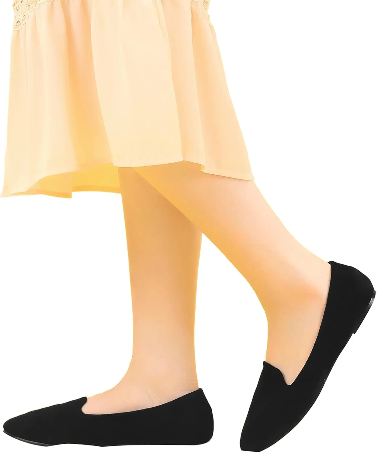 Allegra K Women's Round Toe Slip on Ballet Flats Shoes