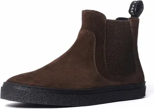 Anthony Veer Hills Classic Chelsea Leather Sneakers for Men | Made with Premium Calfskin Suede | Durable Rubber Outsole & Cushioned Leather Footbed | Slip-Resistant