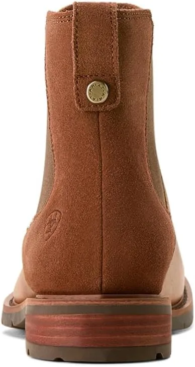 ARIAT Womens Wexford Metallic Round Toe Pull On Casual Boots Ankle Low Heel 1-2" - Brown