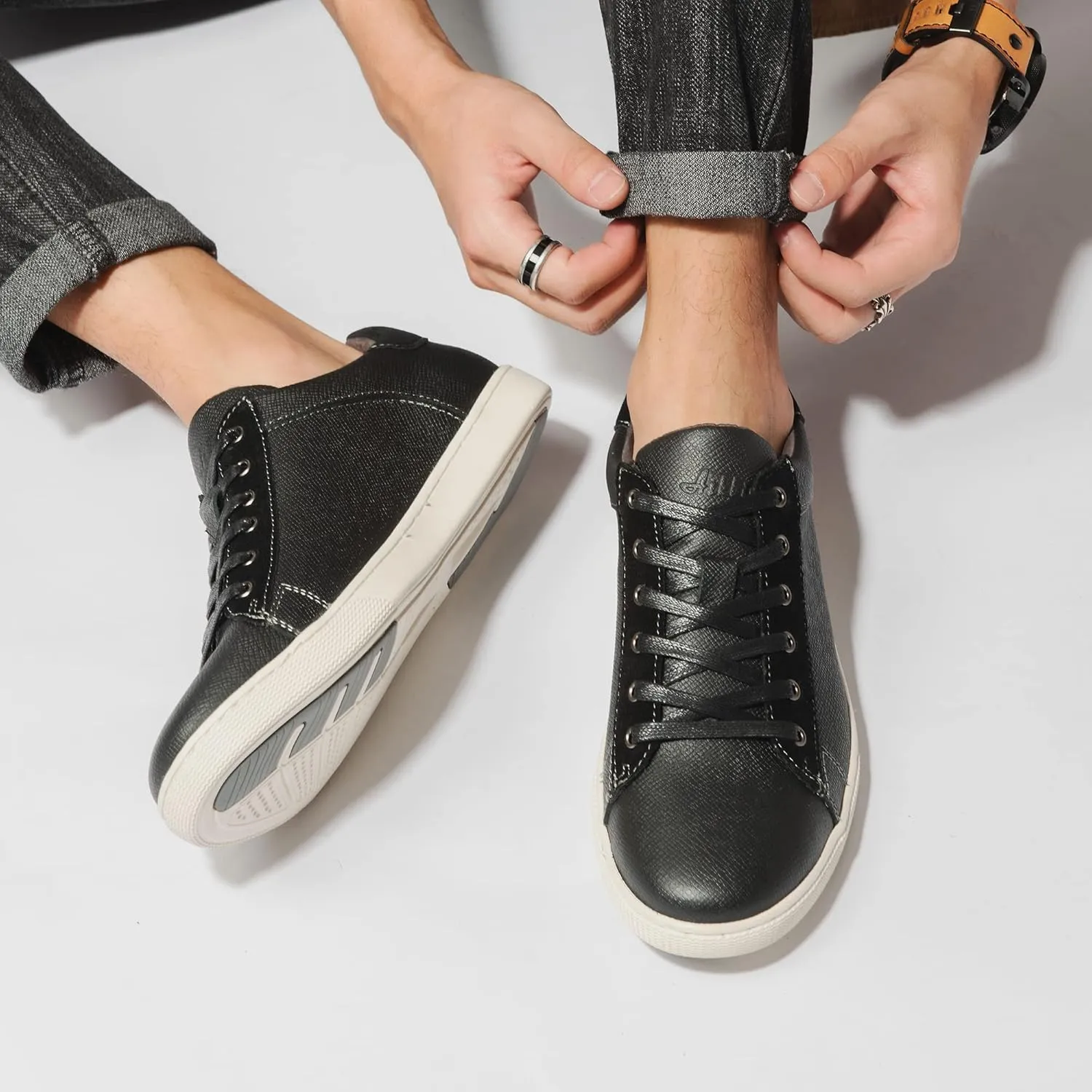 Arkbird Mens Fashion Sneakers Classic Casual Dress Shoes Stylish Lace-up Oxford Shoes for Men