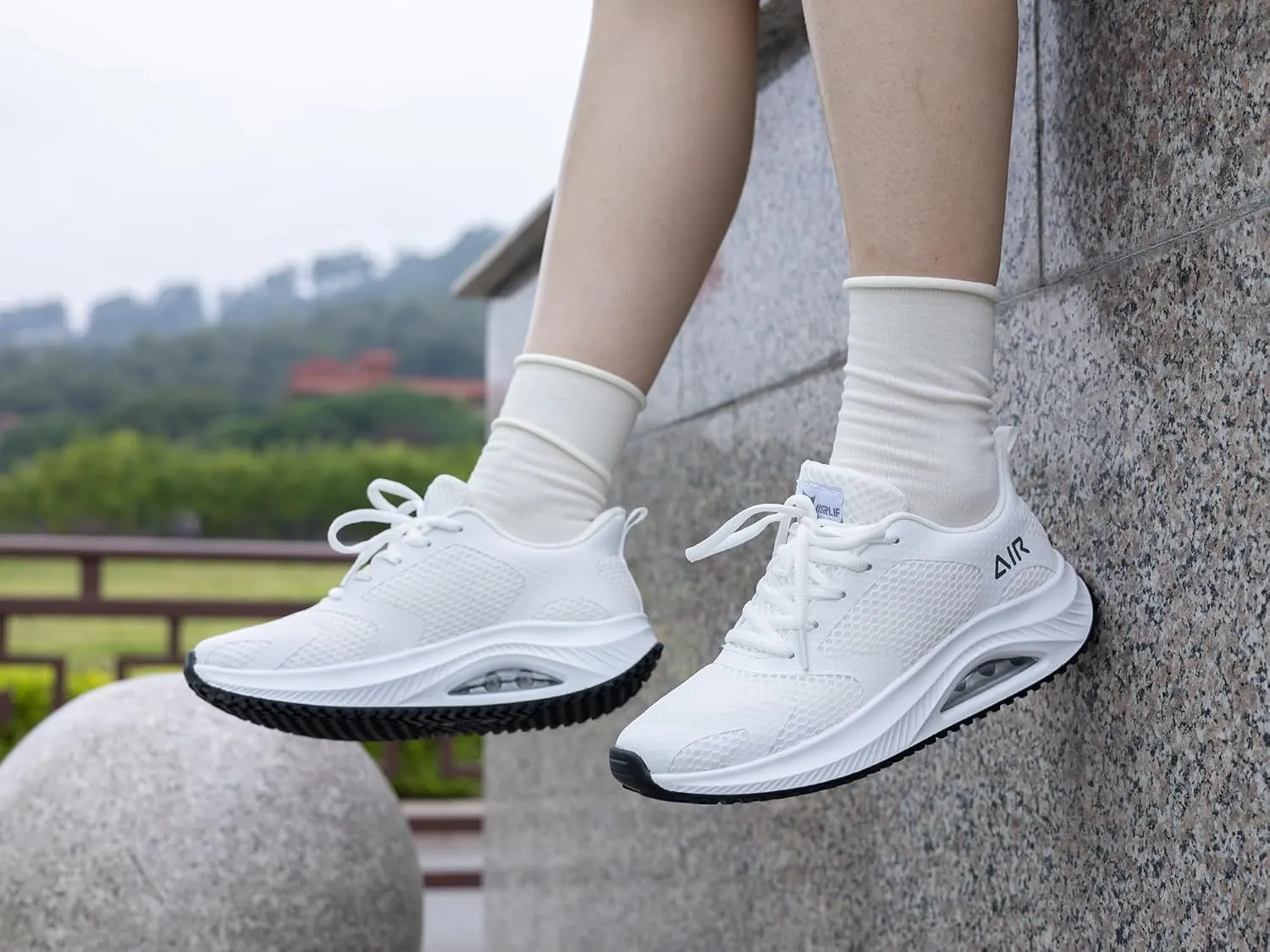 Autper Womens Air Walking Shoes Arch Support Orthotic Plantar Fasciitis Tennis Sneakers Comfortable Non Slip Shoes for Women Size 6-11
