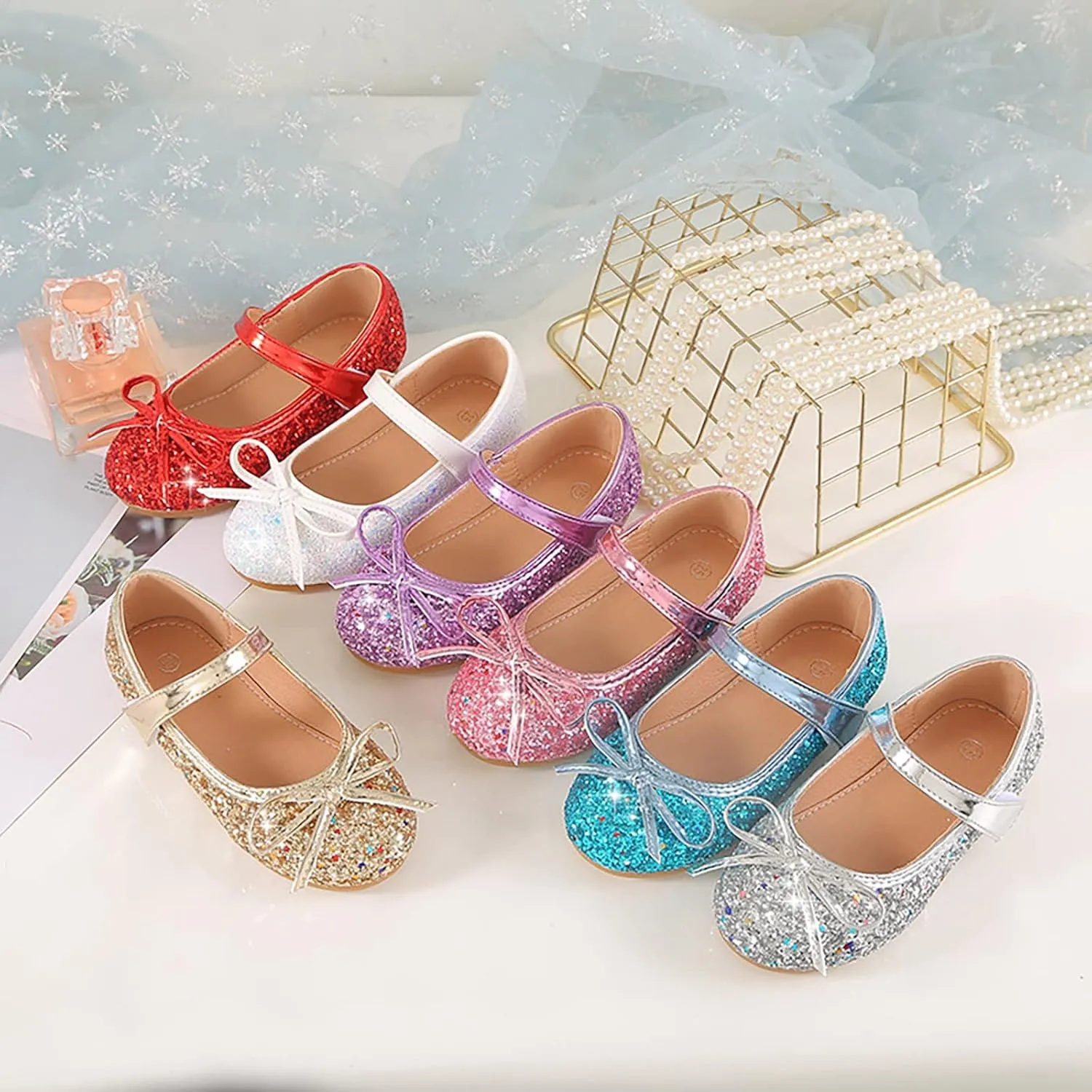 Baby Shoes Infant Baby Soft Sole Walking Shoes Bow Ballet Flats for Girl Wedding Birthday Party Oxford Shoes Loafers