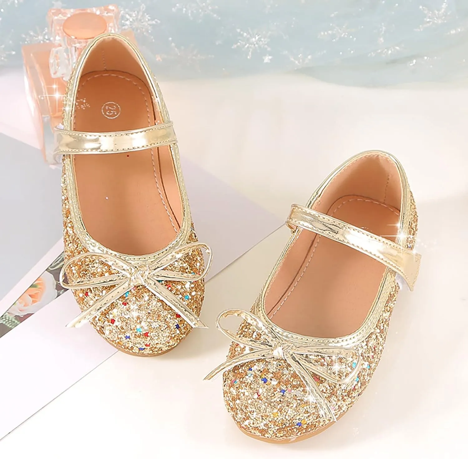 Baby Shoes Infant Baby Soft Sole Walking Shoes Bow Ballet Flats for Girl Wedding Birthday Party Oxford Shoes Loafers