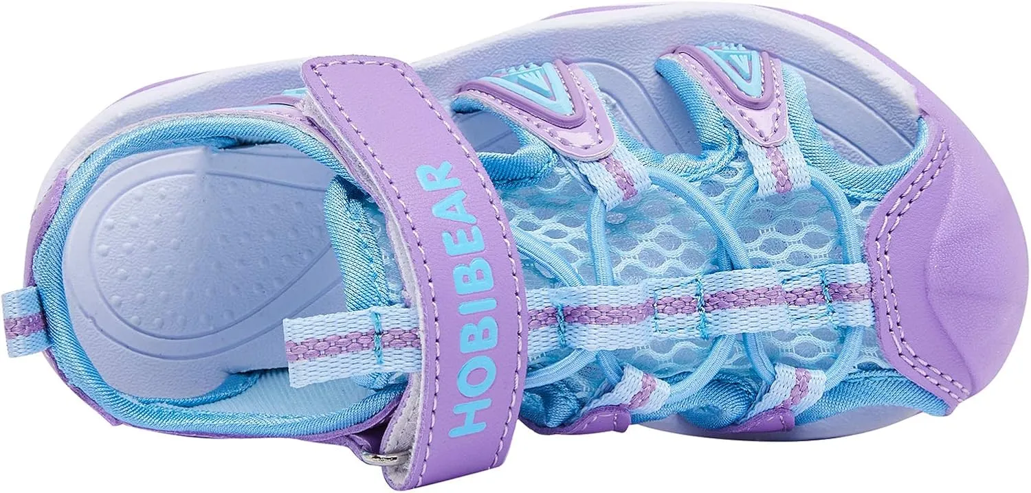 BODATU Boys' and Girls' Summer Outdoor Beach Sports Closed-Toe Sandals