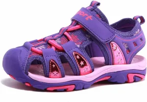 BODATU Boys' and Girls' Summer Outdoor Beach Sports Closed-Toe Sandals