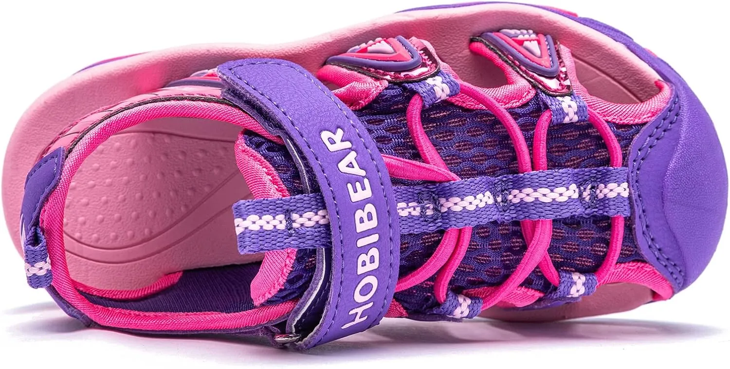 BODATU Boys' and Girls' Summer Outdoor Beach Sports Closed-Toe Sandals