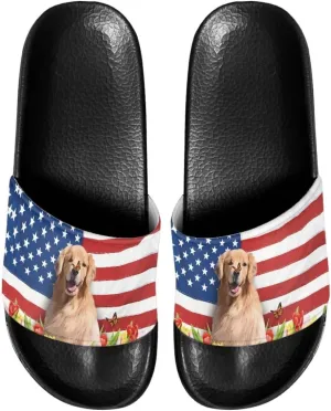 Casual Non-slip Slide Sandals for Women Men Open Toe House Sole Slipper Flat Lightweight Slipper for Bathroom Beach