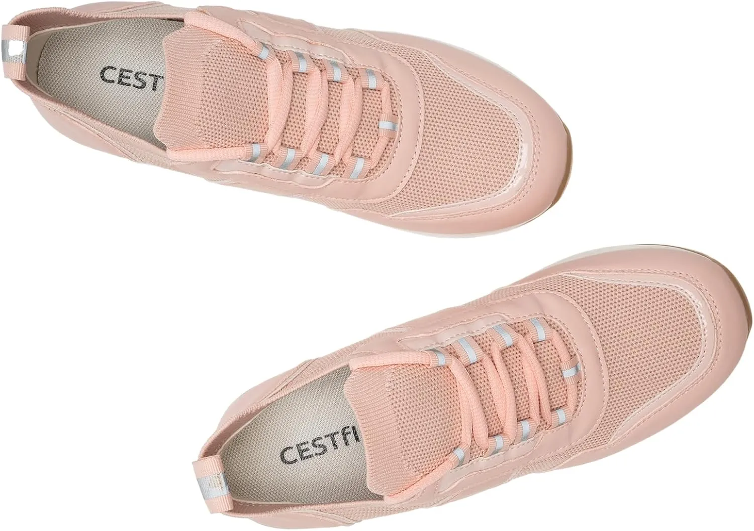 Cestfini Wedge Sneakers for Women - Wedge Tennis Shoes Non-Slip Women Fashion Sneakers
