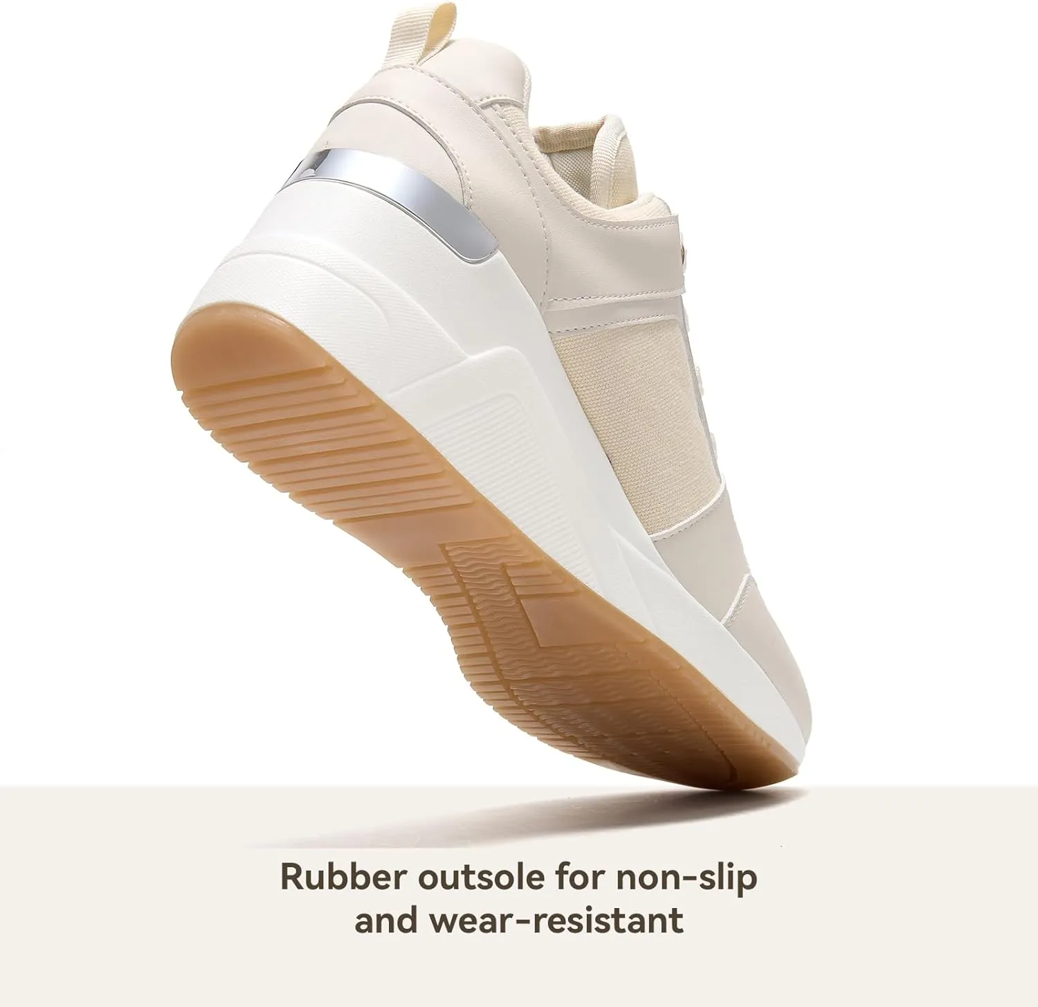 Cestfini Wedge Sneakers for Women - Wedge Tennis Shoes Non-Slip Women Fashion Sneakers