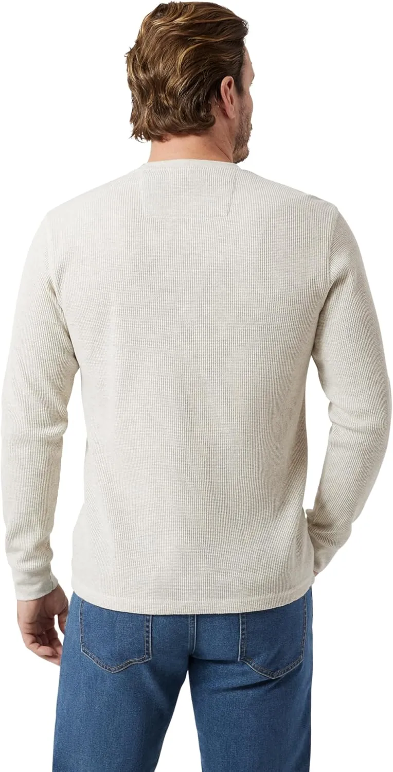 Chaps Men's Long Sleeve Shirt - Casual Thermal Crewneck Shirt - Waffle Knit Shirt for Men (M-XXL)