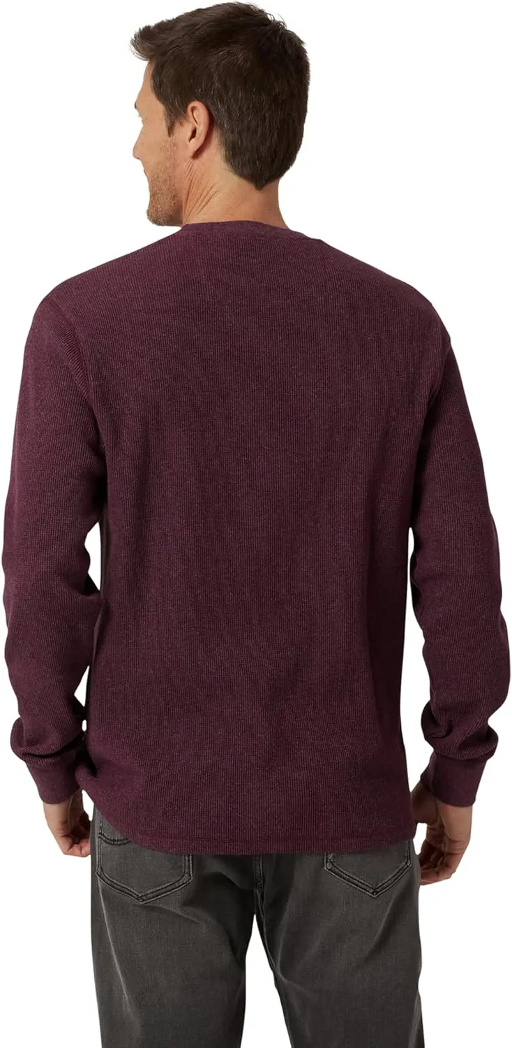 Chaps Men's Long Sleeve Shirt - Casual Thermal Crewneck Shirt - Waffle Knit Shirt for Men (M-XXL)