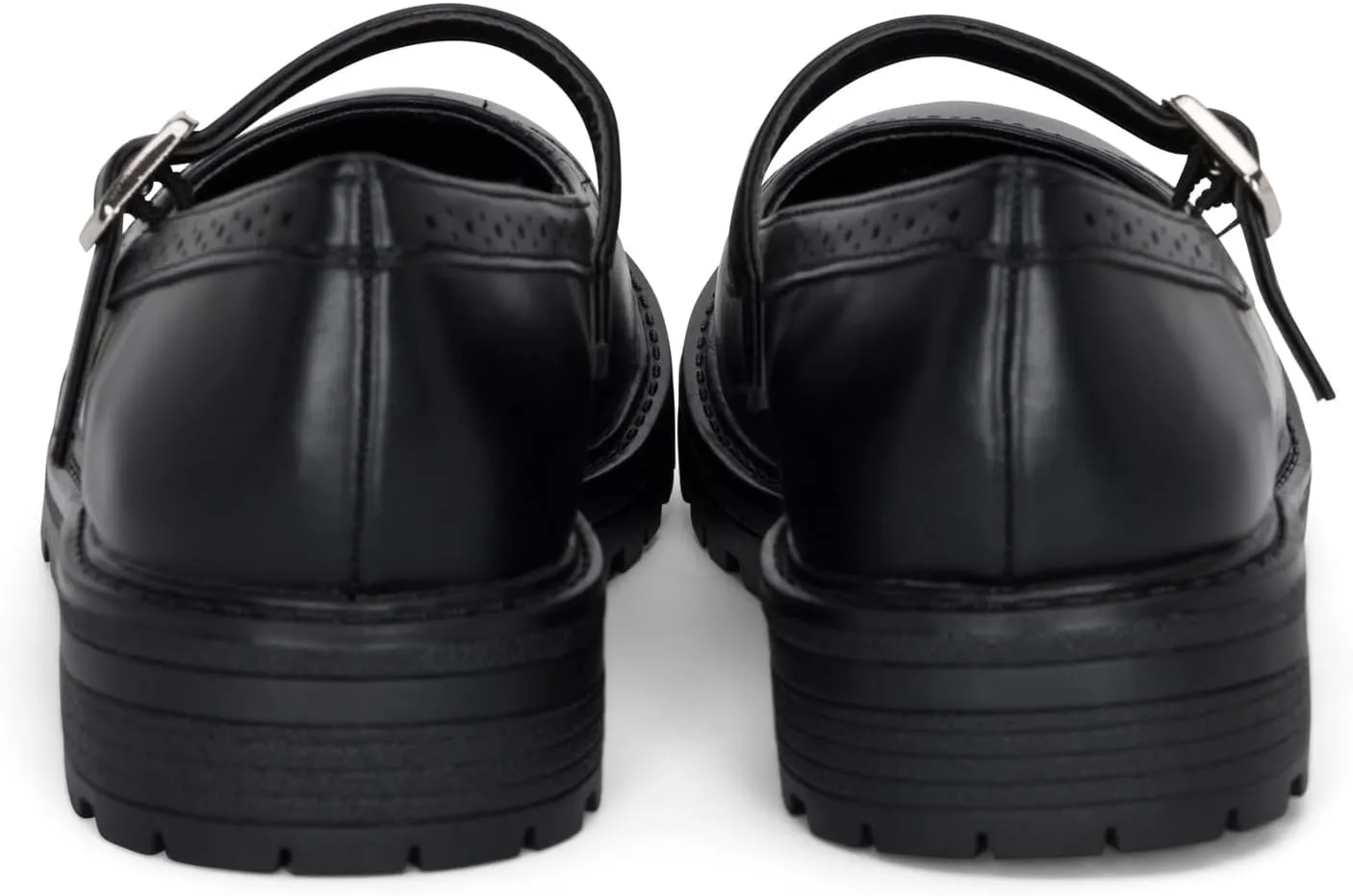 Chariot & Co : Anita-IIS - Girls/Little Kids Mary Jane Adjustable Buckle Closed Toe Lug Sole Heeled Loafers/School or Cosplay Shoes