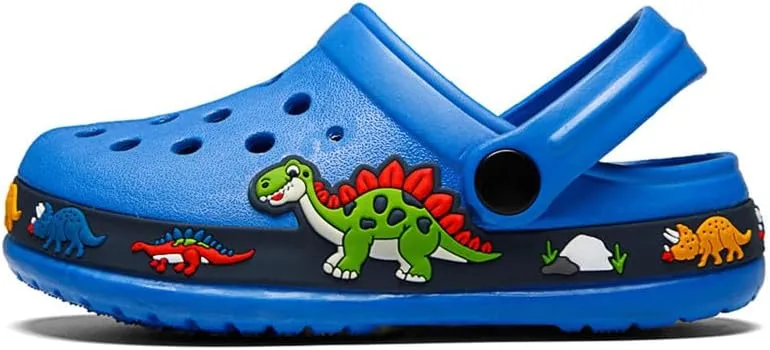 Children Garden Shoes Unisex Little- Kids Cartoon Clogs Slippers Toddler Slip On Lightweight Beach Pool Sandals Yard