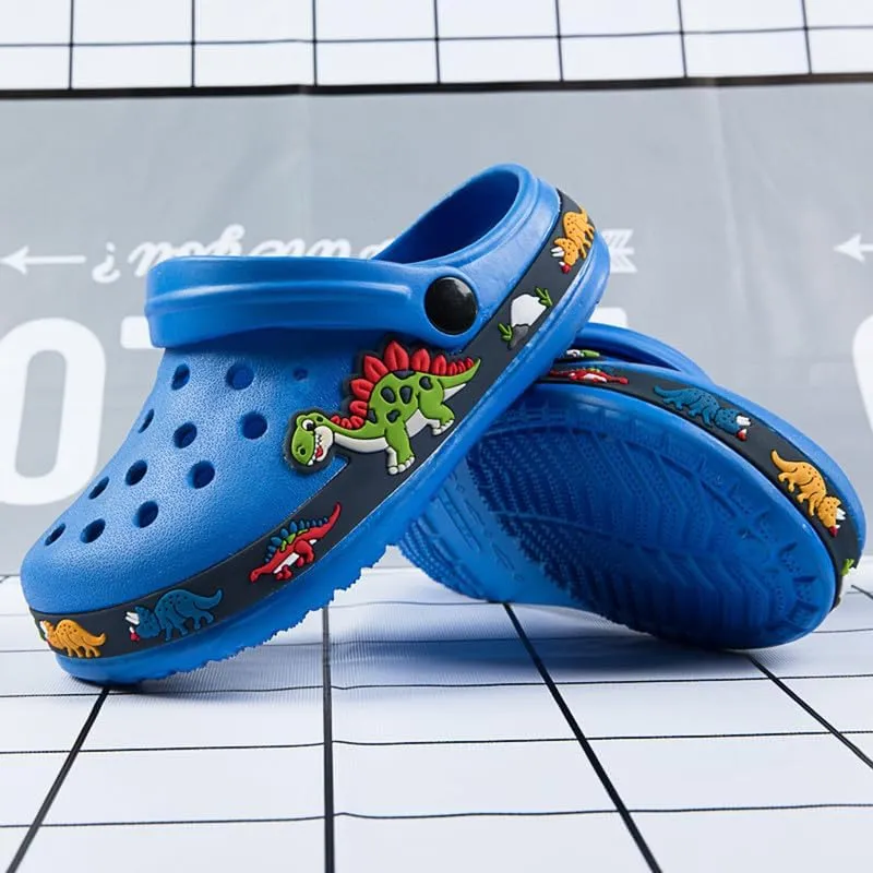 Children Garden Shoes Unisex Little- Kids Cartoon Clogs Slippers Toddler Slip On Lightweight Beach Pool Sandals Yard