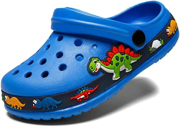 Children Garden Shoes Unisex Little- Kids Cartoon Clogs Slippers Toddler Slip On Lightweight Beach Pool Sandals Yard