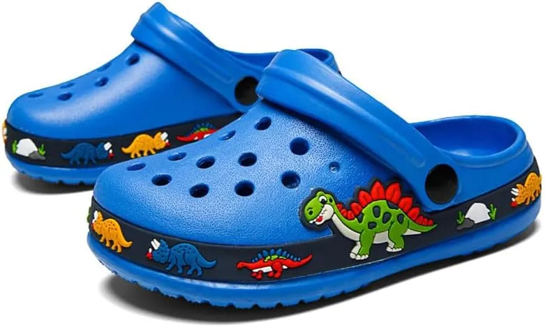 Children Garden Shoes Unisex Little- Kids Cartoon Clogs Slippers Toddler Slip On Lightweight Beach Pool Sandals Yard