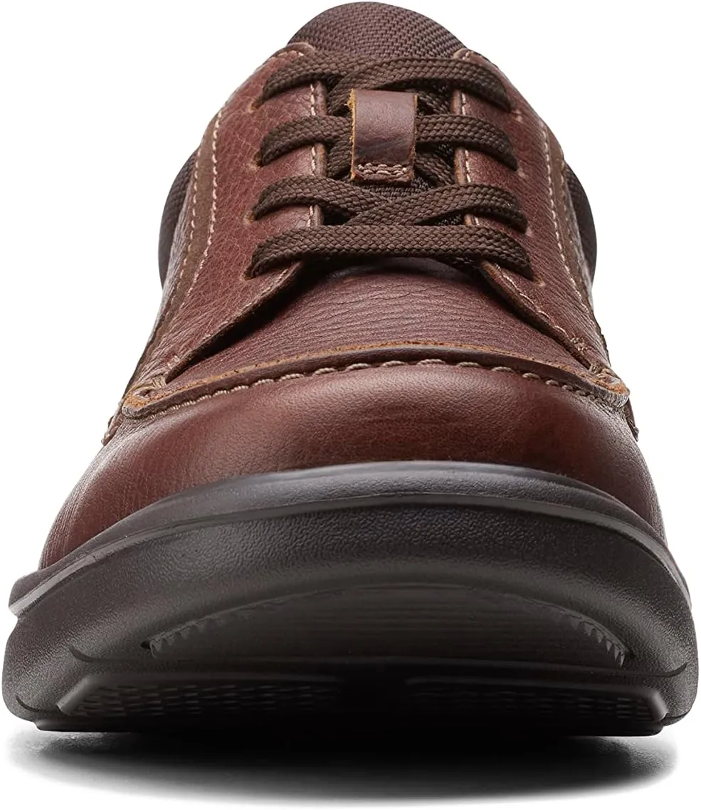 Clarks Mens Bradley Vibe Leather Lifestyle Casual and Fashion Sneakers