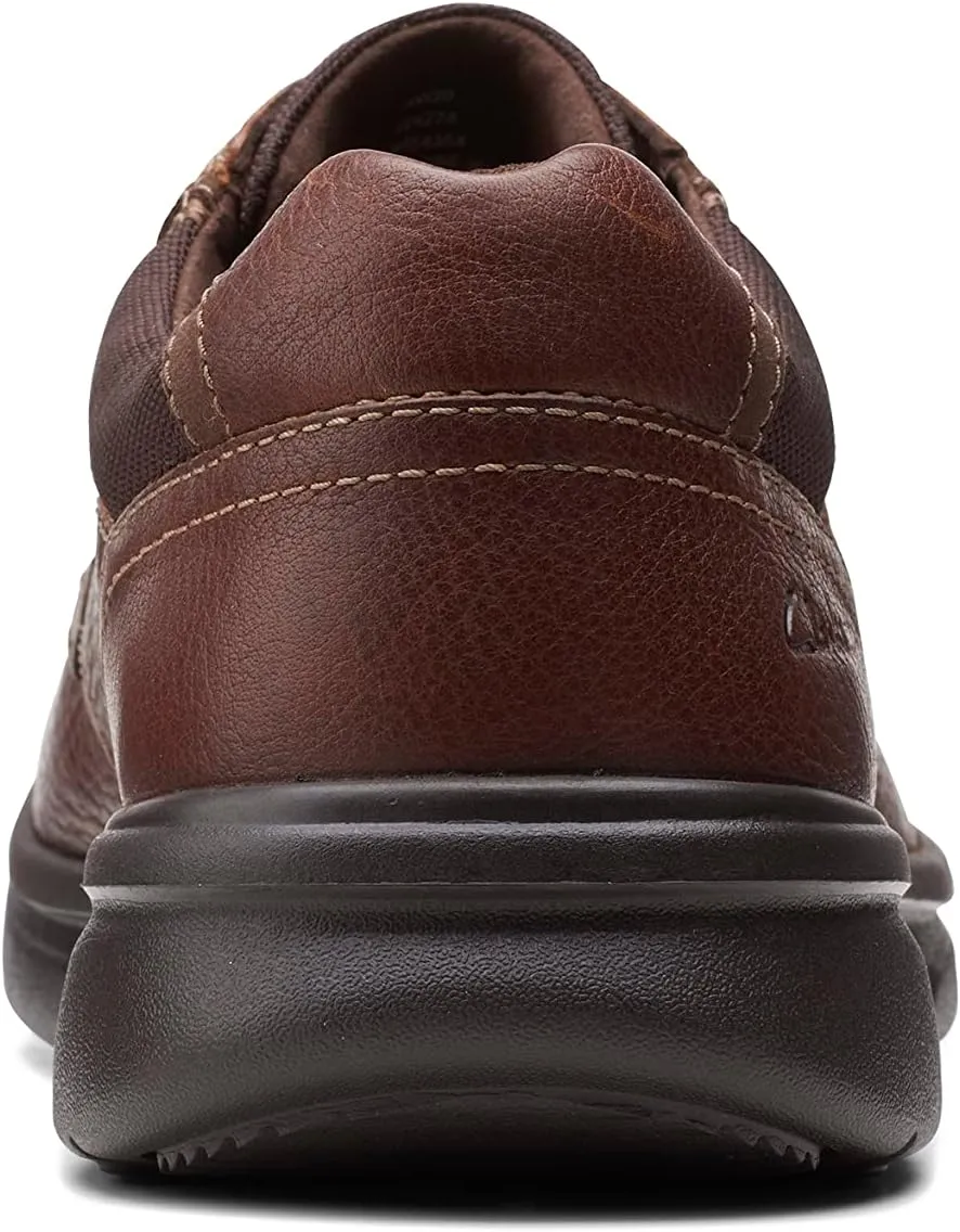 Clarks Mens Bradley Vibe Leather Lifestyle Casual and Fashion Sneakers