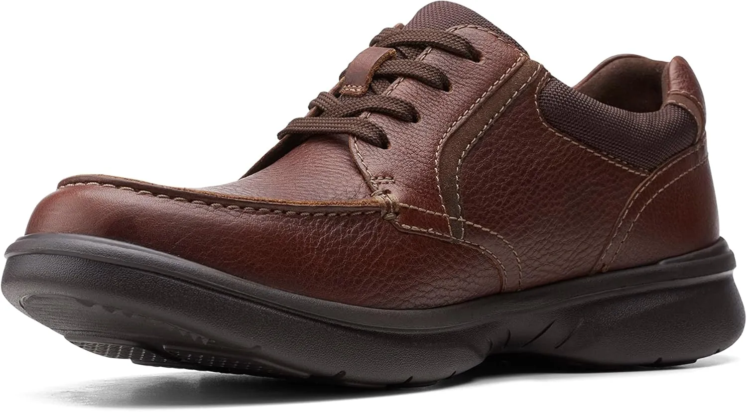 Clarks Mens Bradley Vibe Leather Lifestyle Casual and Fashion Sneakers