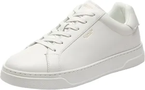 COACH Men's High Line Low TOP Sneaker, Optic White, 12