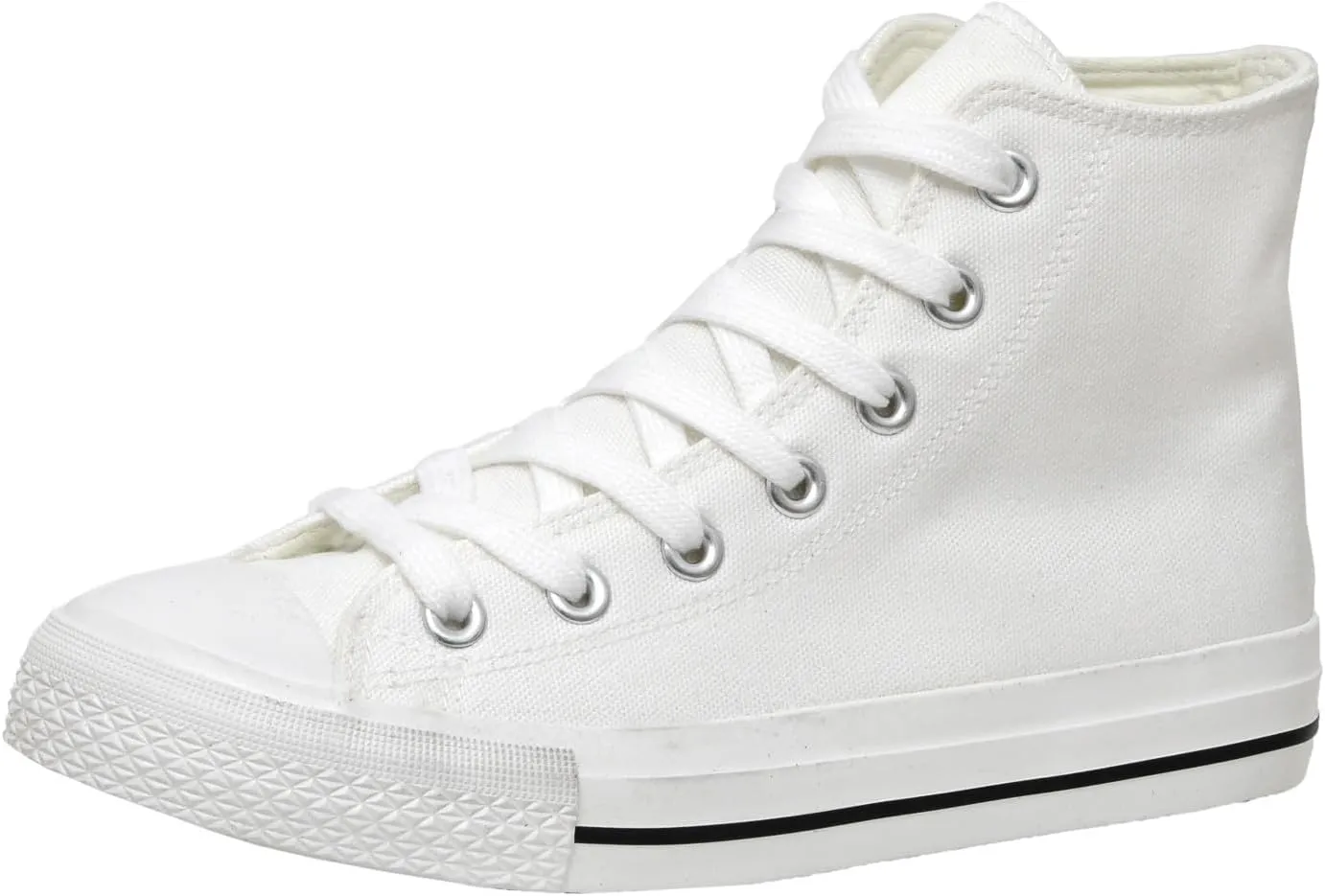 CUSHIONAIRE Women's Vance high top Canvas Sneaker  Memory Foam