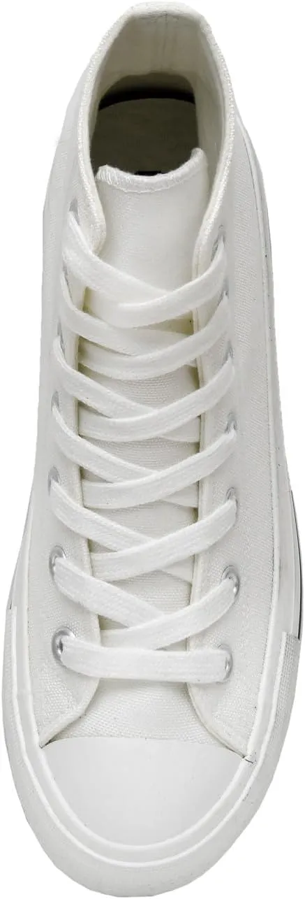 CUSHIONAIRE Women's Vance high top Canvas Sneaker  Memory Foam