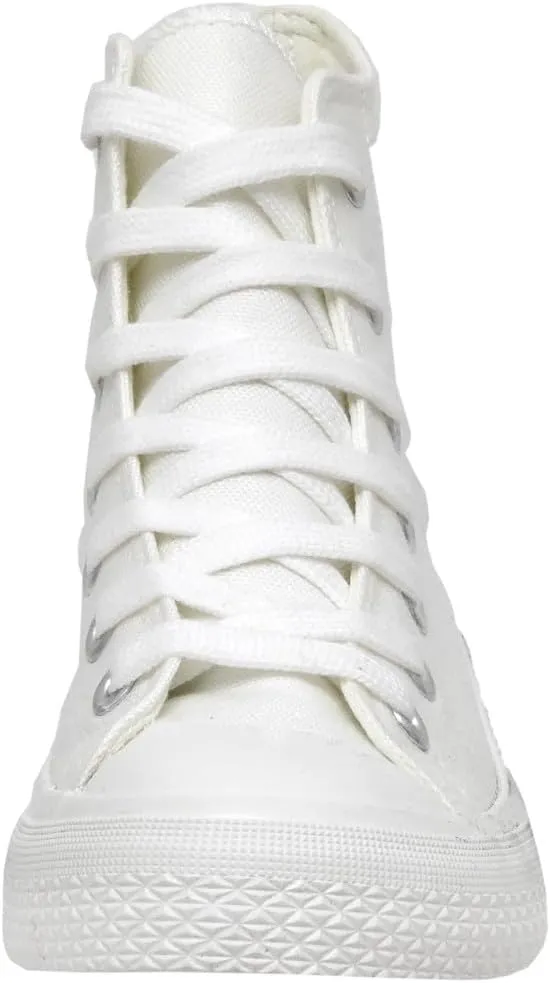 CUSHIONAIRE Women's Vance high top Canvas Sneaker  Memory Foam