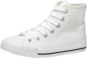 CUSHIONAIRE Women's Vance high top Canvas Sneaker  Memory Foam