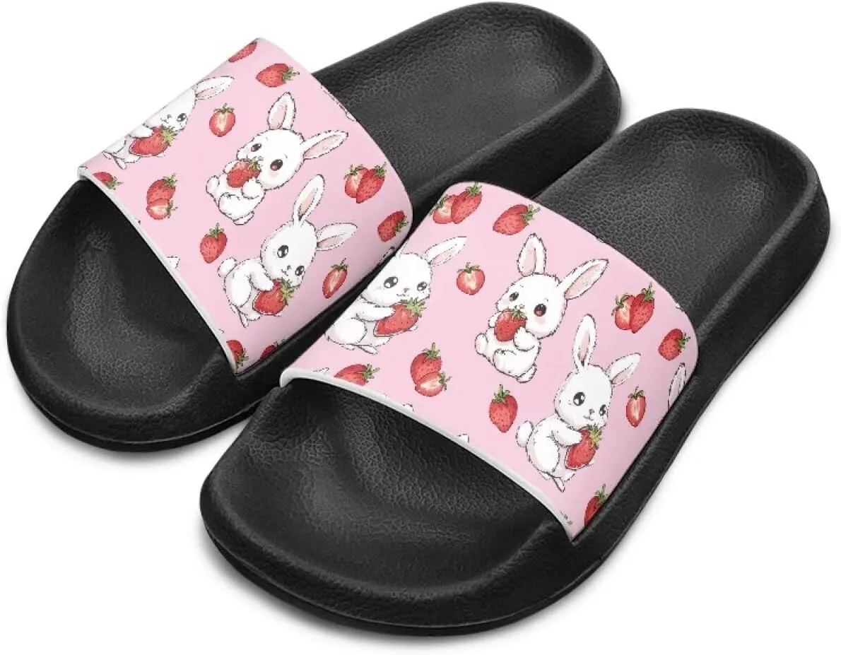 Cute Cartoon Slides for Boys Girls 2025 Trendy Kids Shower Shoes Non-Slip