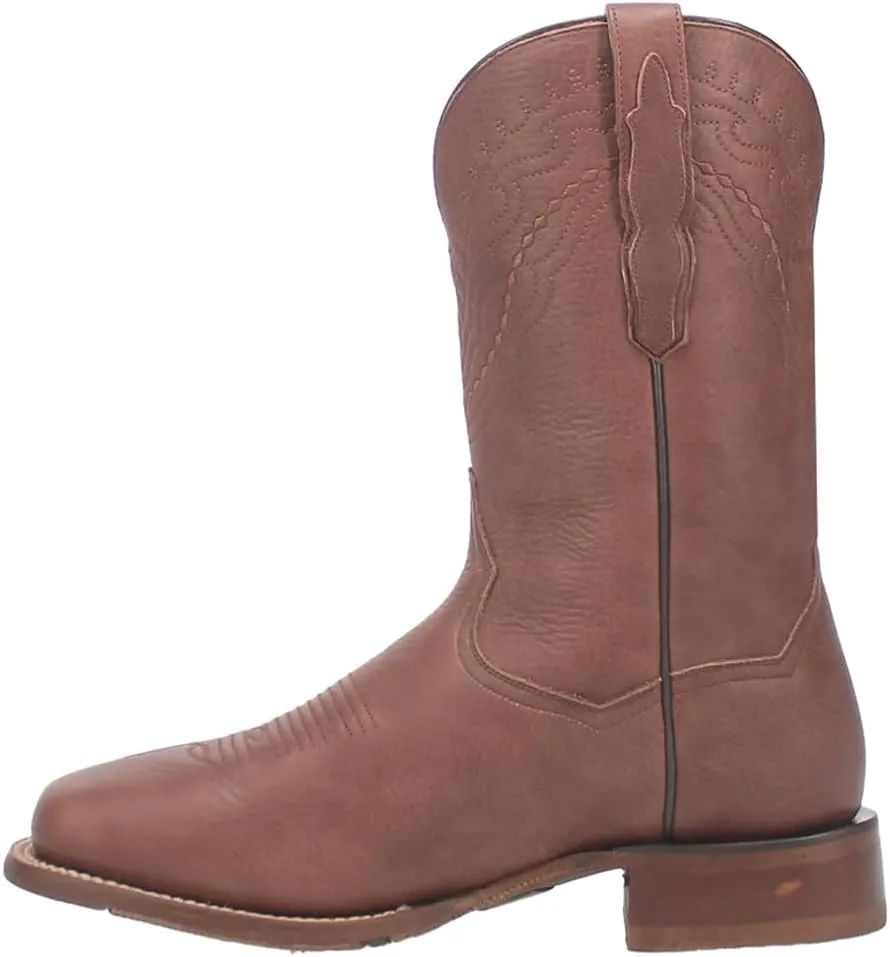 Dan Post Mens Milo Square Toe Pull On Casual Boots Mid Calf - Brown