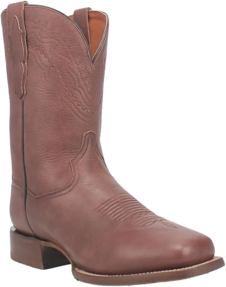 Dan Post Mens Milo Square Toe Pull On Casual Boots Mid Calf - Brown