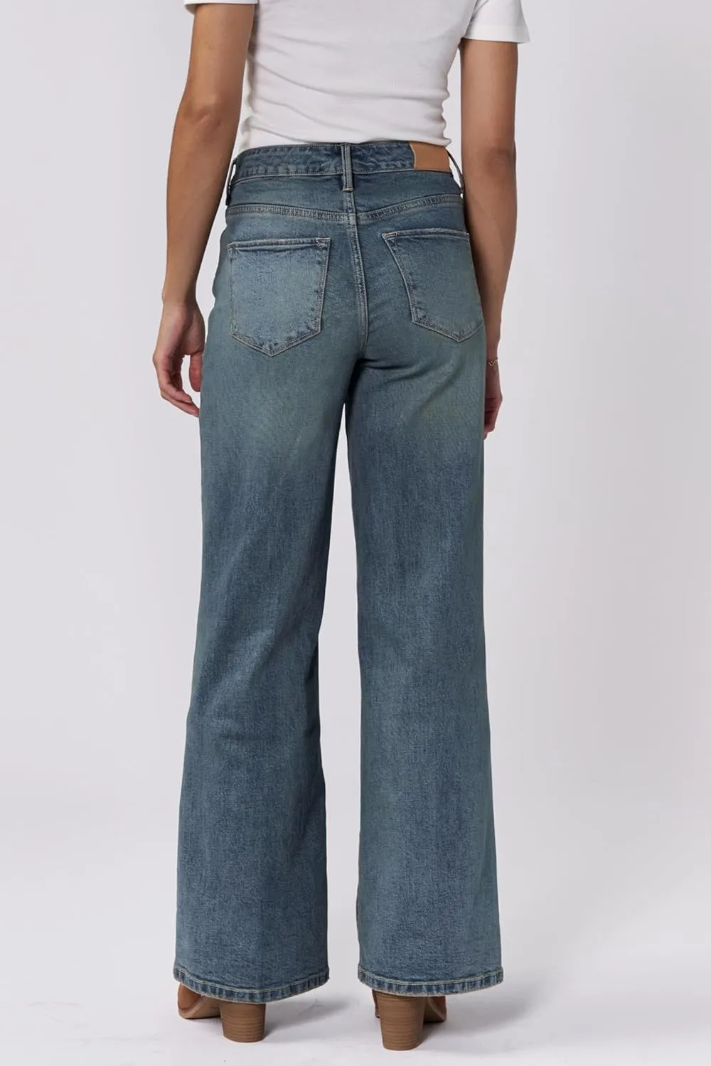 DEAR JOHN Fiona Women's Jeans Wide Leg High Rise Full Inseam