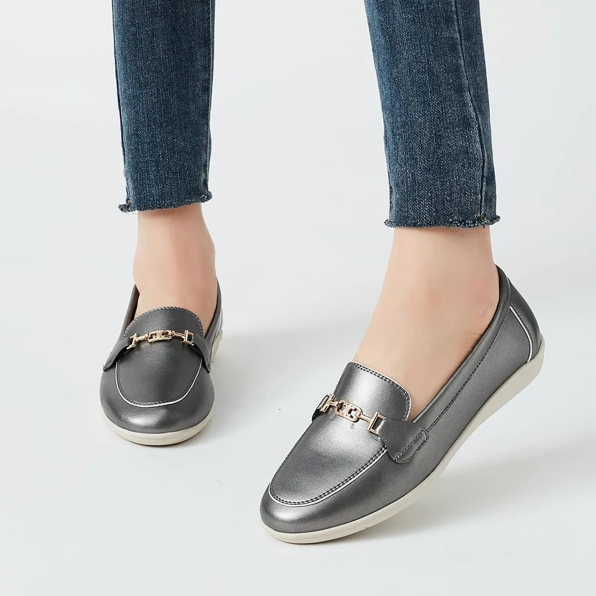 DeYashopin Women's Flats Shoes Non-Slip Ballet Shoes for Dressy Occasions,Walking and Driving Lightweight & Flexible for Comfort