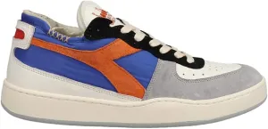 Diadora Mens Mi Basket Row Cut Milk Breakfast Lace Up Sneakers Shoes Casual - Grey, Multi - Size 6.5 M